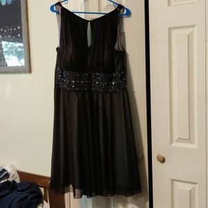 Black formal cocktail dress